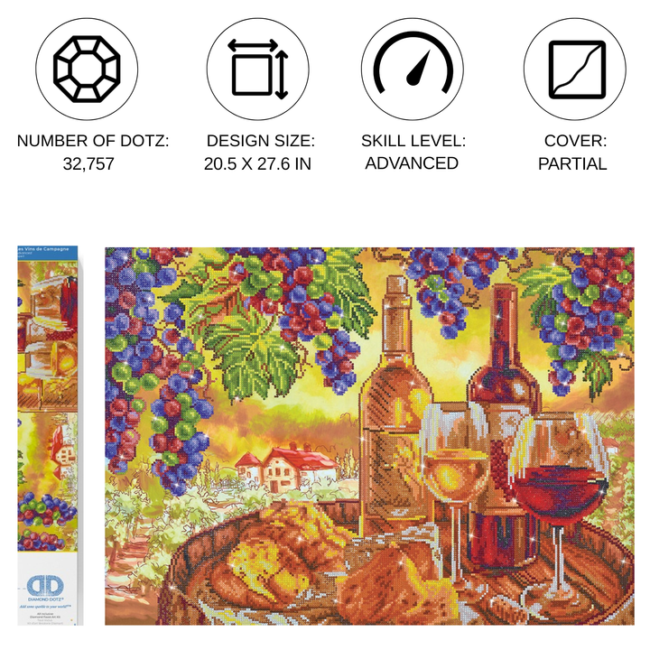 Diamond Dotz Les Vins De Campagne - 27.6 x 20.5 in