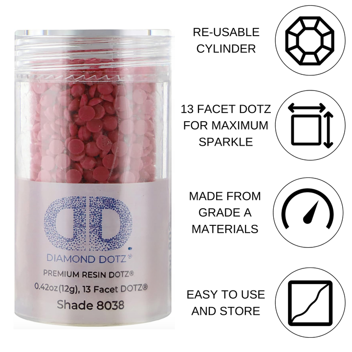 Diamond Dotz 2.8MM 12G DOTZ Cylinder - Dark Floral