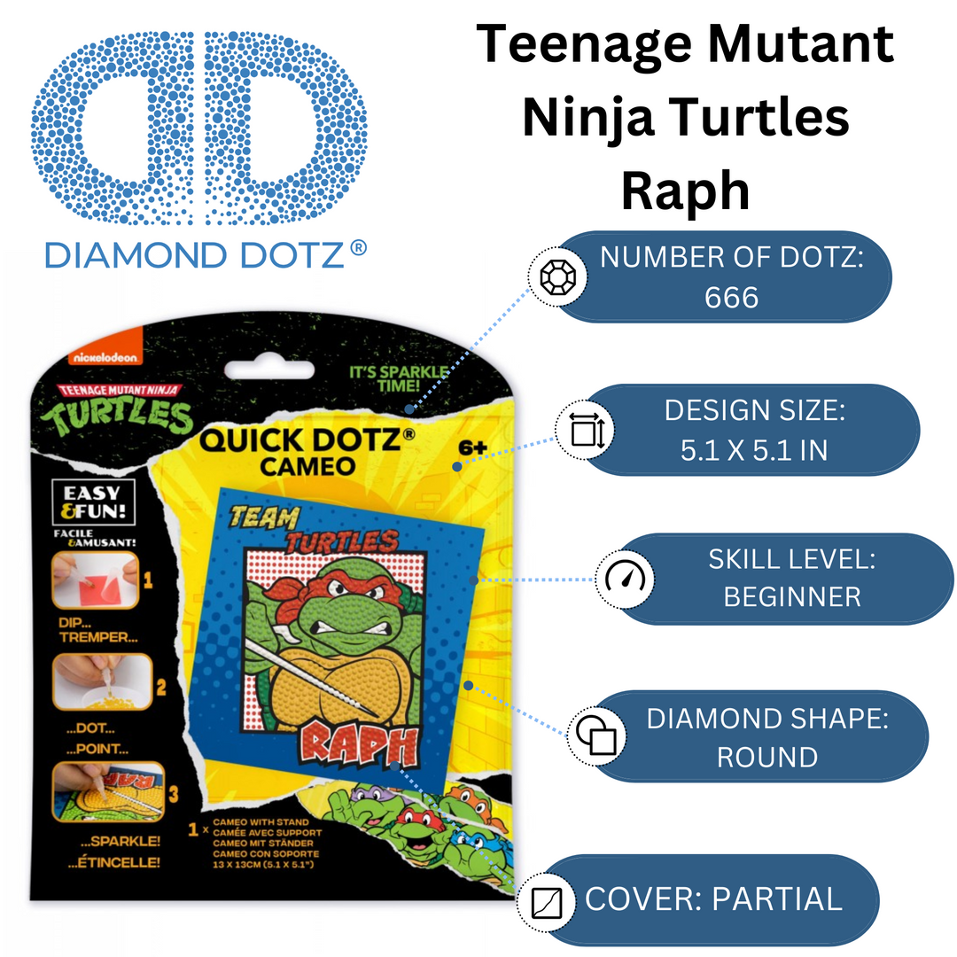 Diamond Dotz TMNT - Raph Cameo Kit - 5.1 x 5.1 in