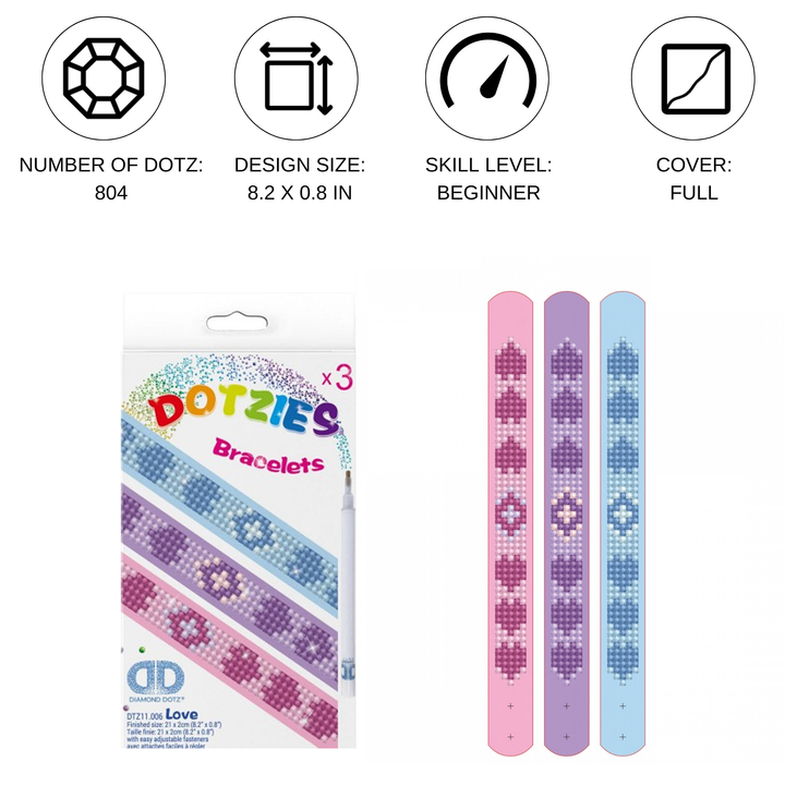 Diamond Dotz Love Bracelets Kit