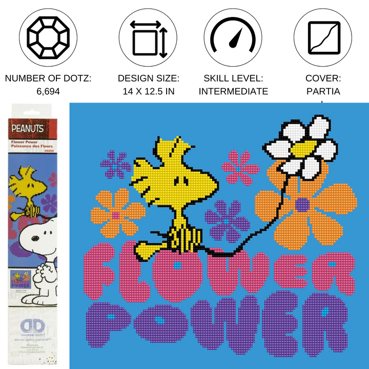 Diamond Dotz Flower Power - 3 x 3 in