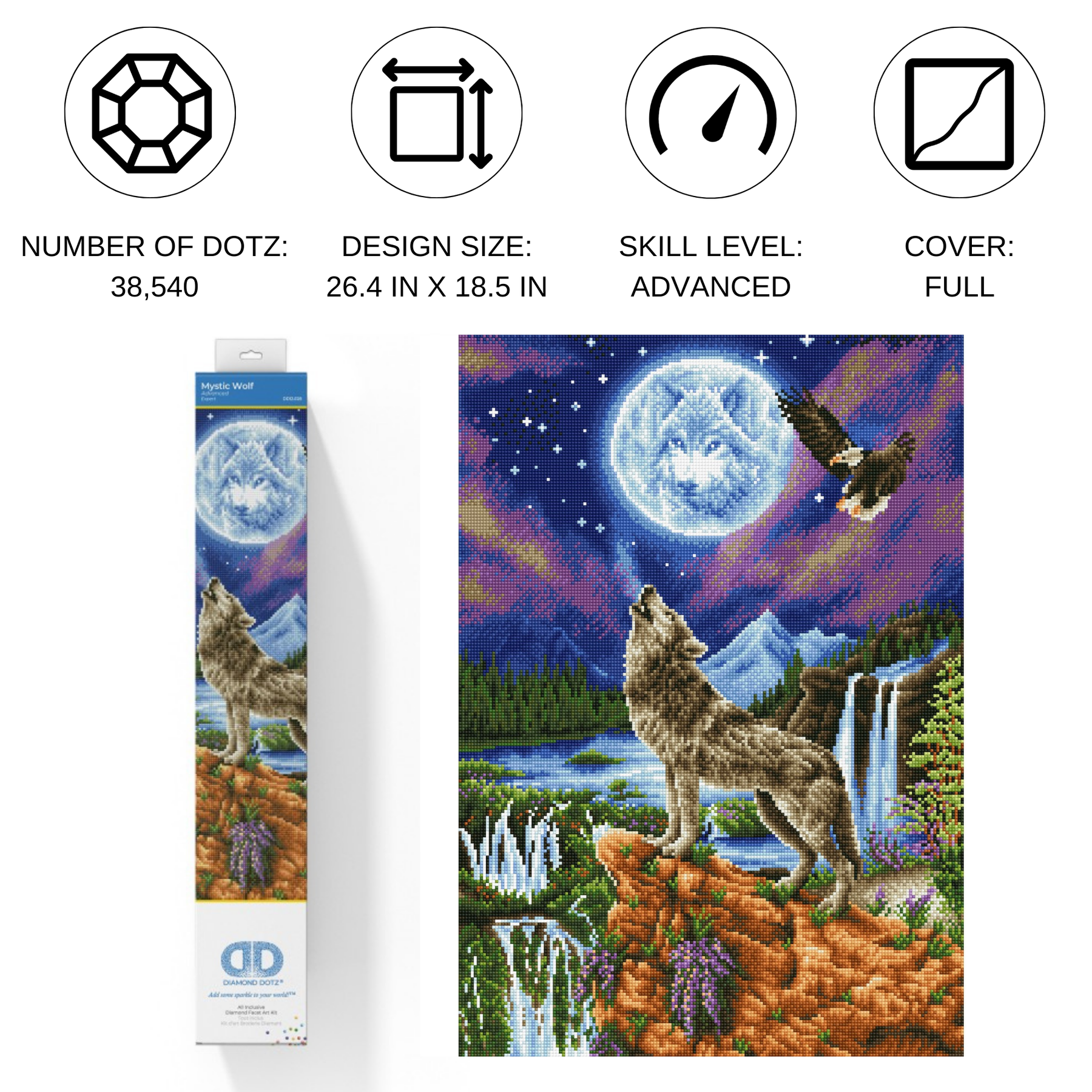 Mystic Wolf | Diamond Painting Kits Wolf | Diamond Dotz – DIAMOND DOTZ Mystic Wolf | Diamond Painting Kits Wolf | Diamond Dotz – DIAMOND DOTZ