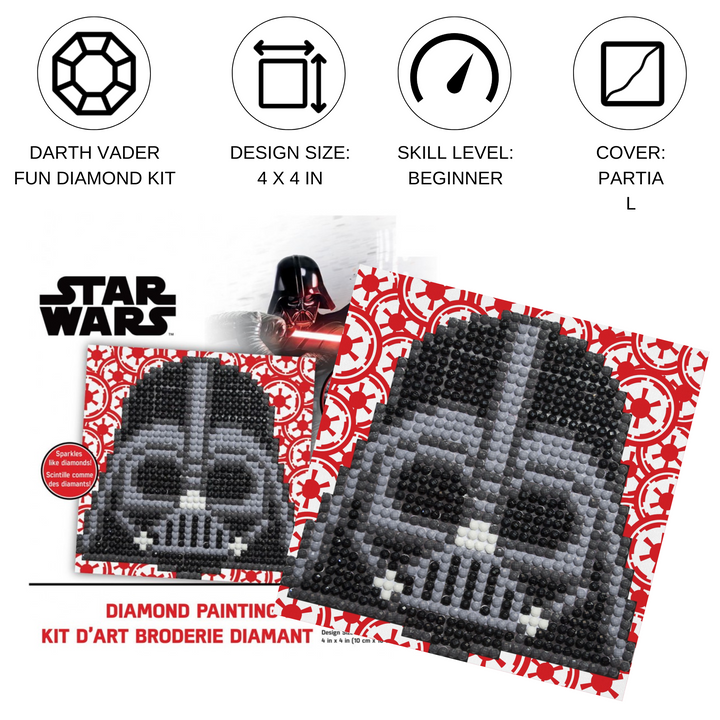 Diamond Dotz Darth Vader Fun - 4 x 4 in