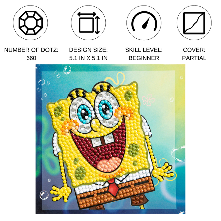 Diamond Dotz SpongeBob Surprise! Cameo - 5.1 x 5.1 in