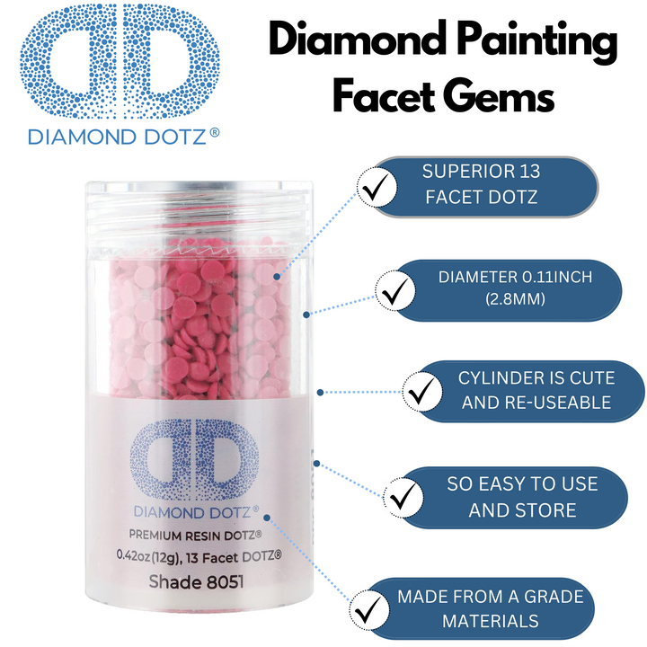 Diamond Dotz 2.8MM 12G DOTZ Cylinder - Fuschia