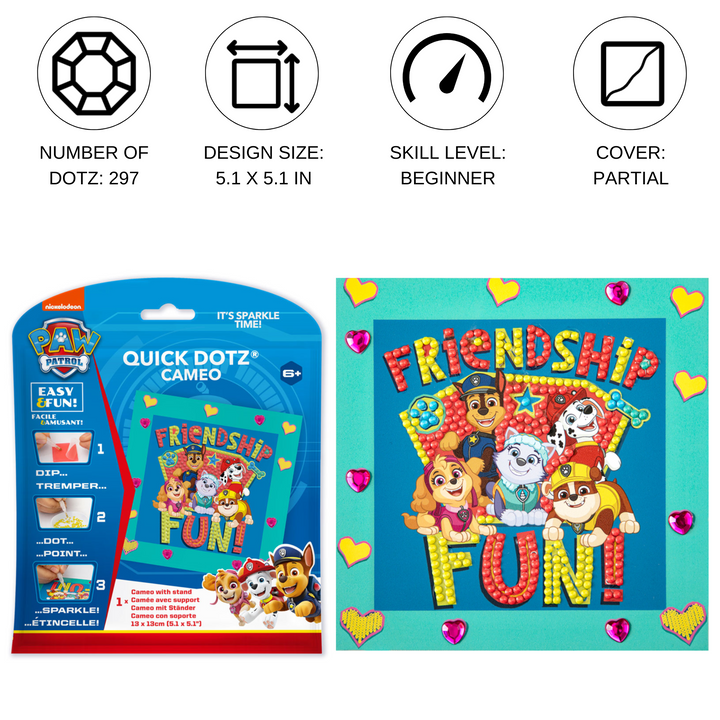 Diamond Dotz PAW PATROL Friendship FUN! - 5.1 x 5.1 in
