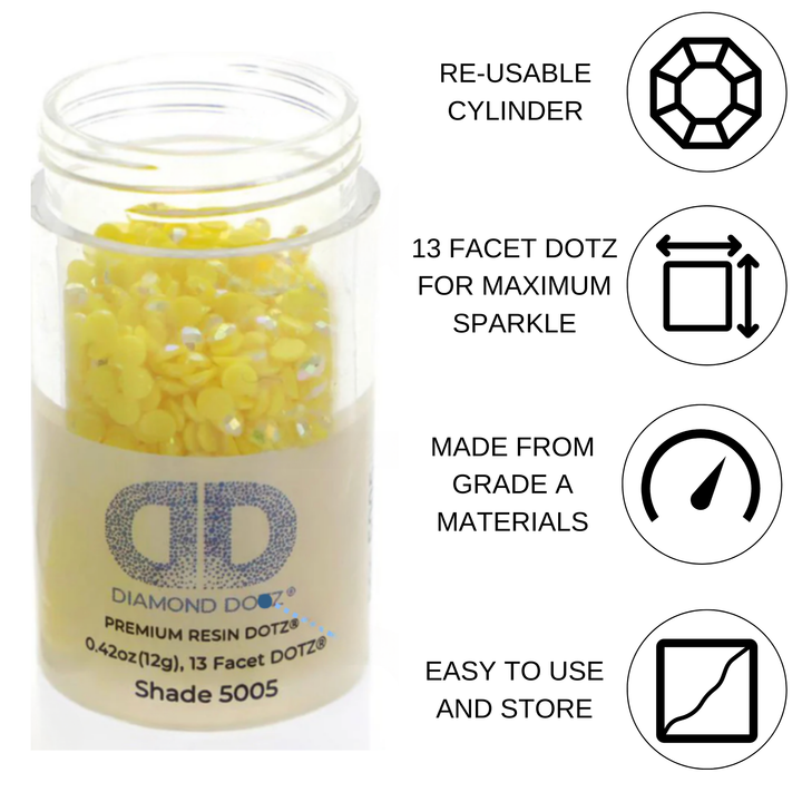 Diamond Dotz 2.8MM 12G DOTZ Cylinder - Yellow AB