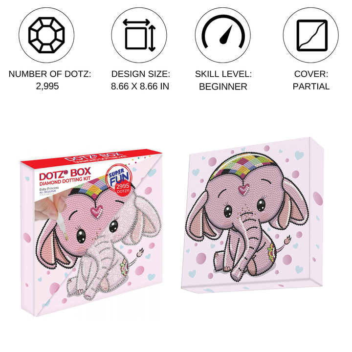 Diamond Dotz Baby Princess - 8.7 x 8.7 in