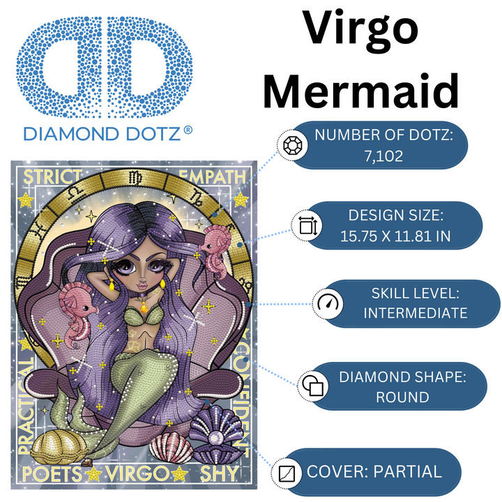 Diamond Dotz Virgo - 15.75 x 11.81 in