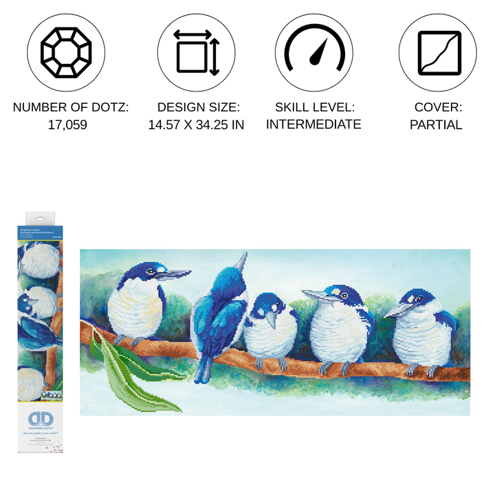Diamond Dotz Kingfisher Politics - 34.25 x 14.57 in