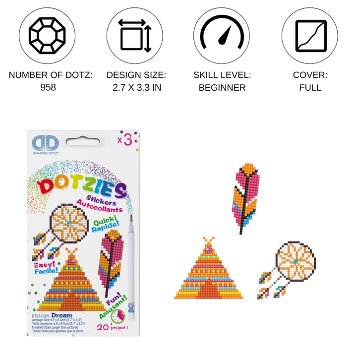 Diamond Dotz Dream - DOTZIES Stickers Kit