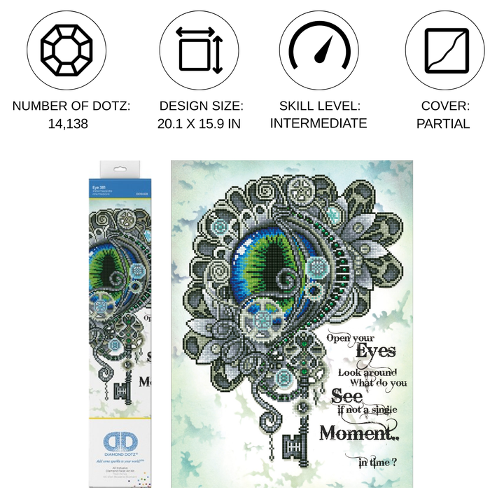 Diamond Dotz Eye 381 - 16.5 x 22.4 in