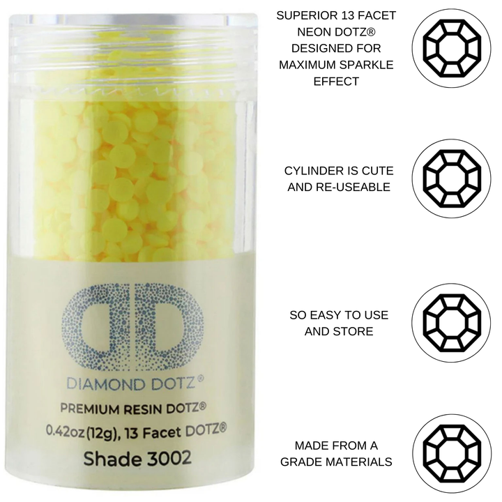 Diamond Dotz 2.8MM 12G DOTZ Cylinder - NEON Yellow