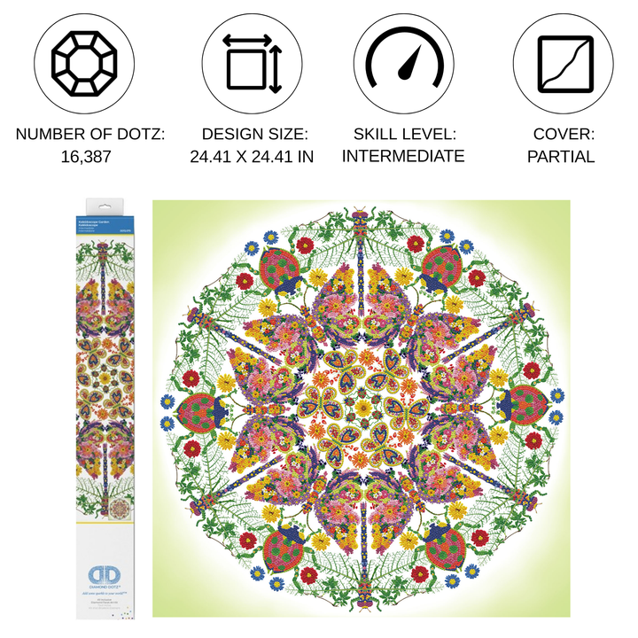 Diamond Dotz Kaleidoscope Garden - 24.41 x 24.41 in