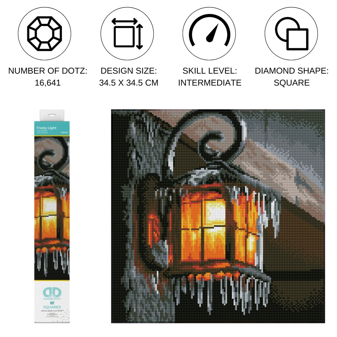 Diamond Dotz Frosty Light - 13.58 x 13.58 in