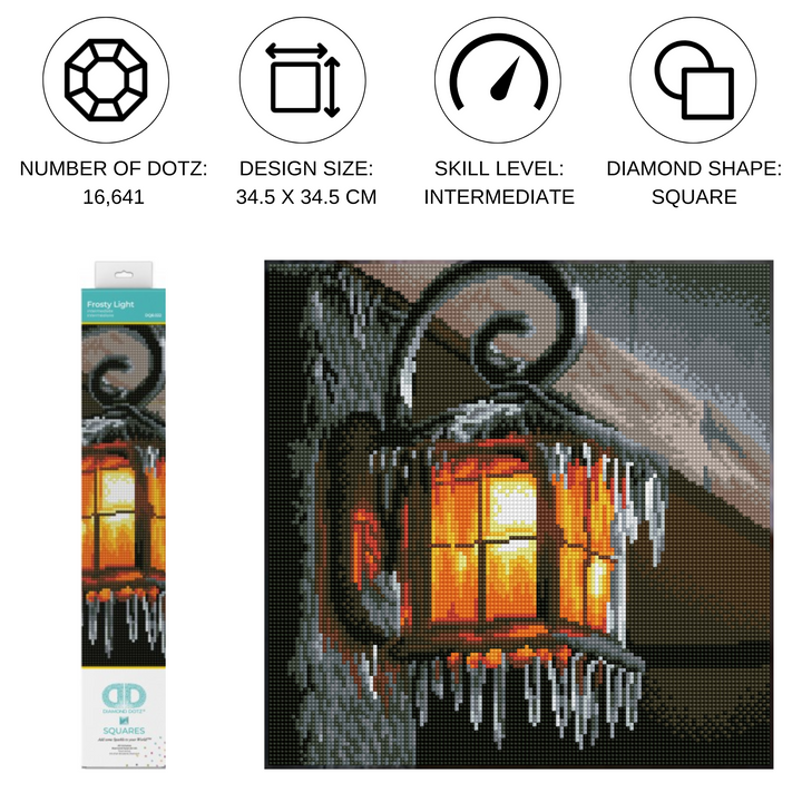 Diamond Dotz Frosty Light - 13.58 x 13.58 in