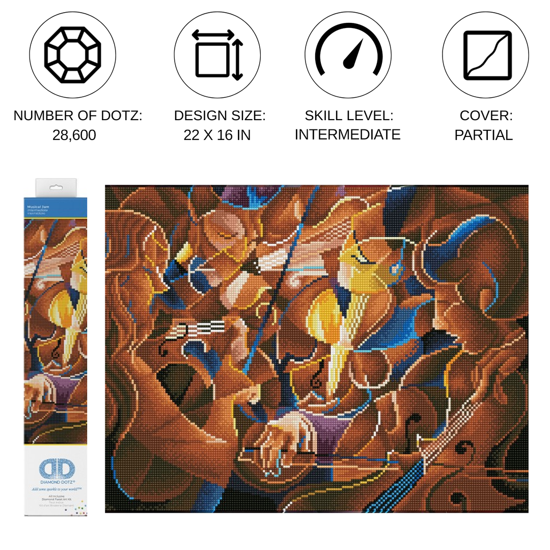 Diamond Dotz Musical Jam - 22 x 16 in