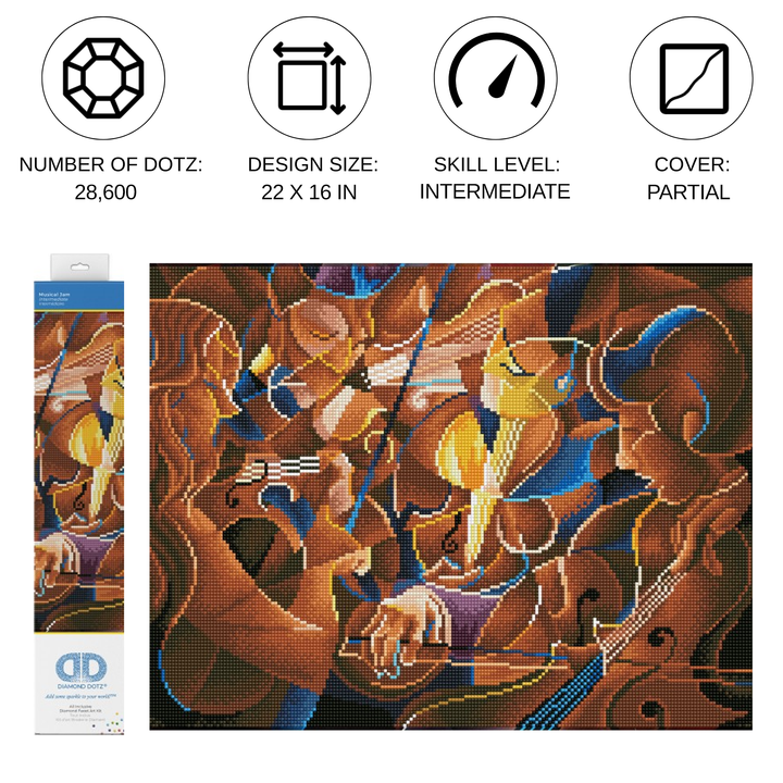 Diamond Dotz Musical Jam - 22 x 16 in