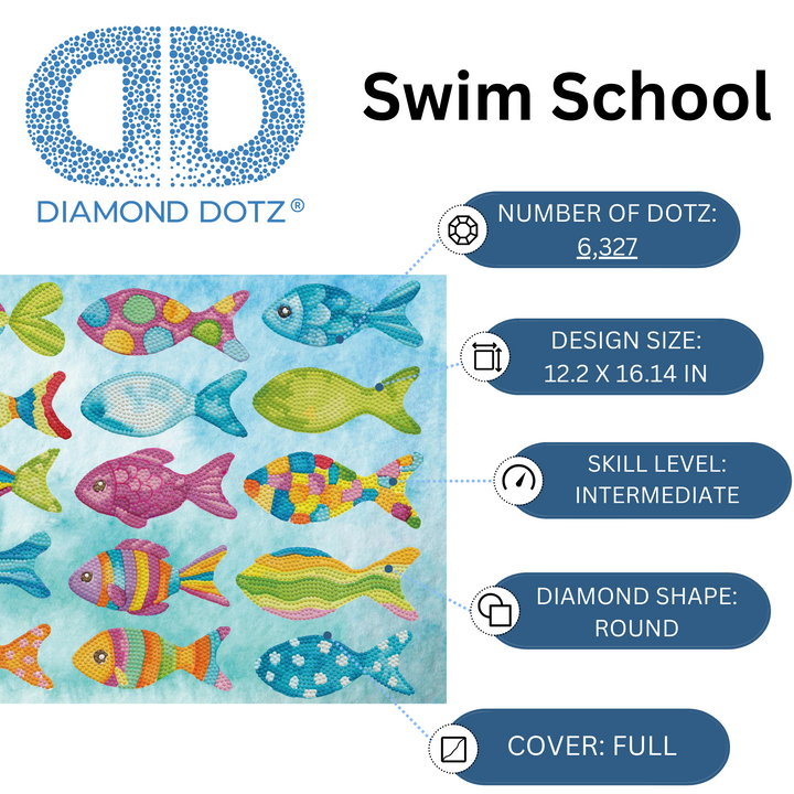 Diamond Dotz Swim School - 12.2 x 16.14 in