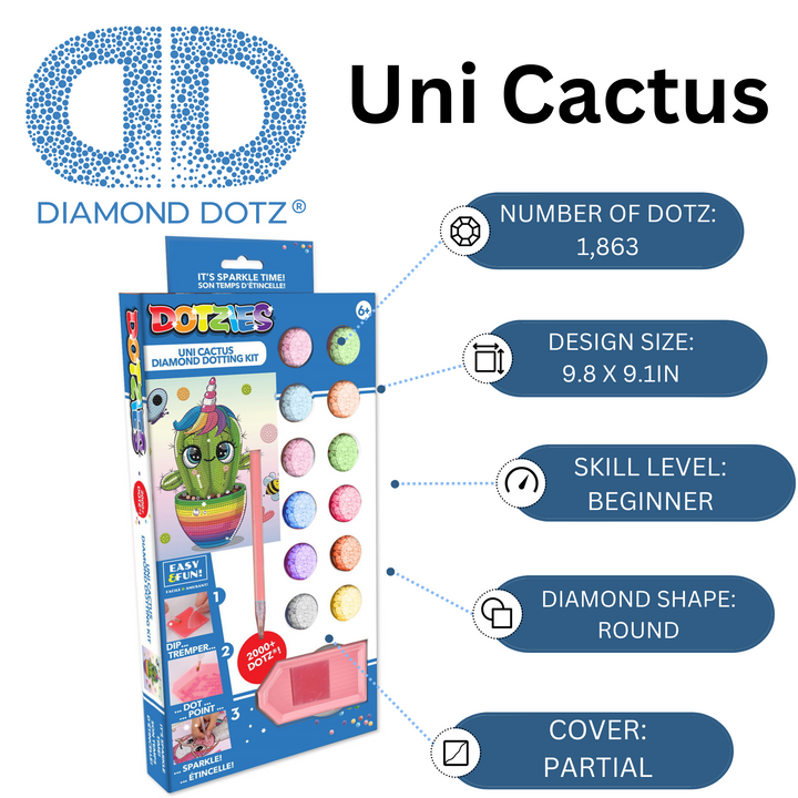 Diamond Dotz Uni Cactus - 9.1 x 9.1 in