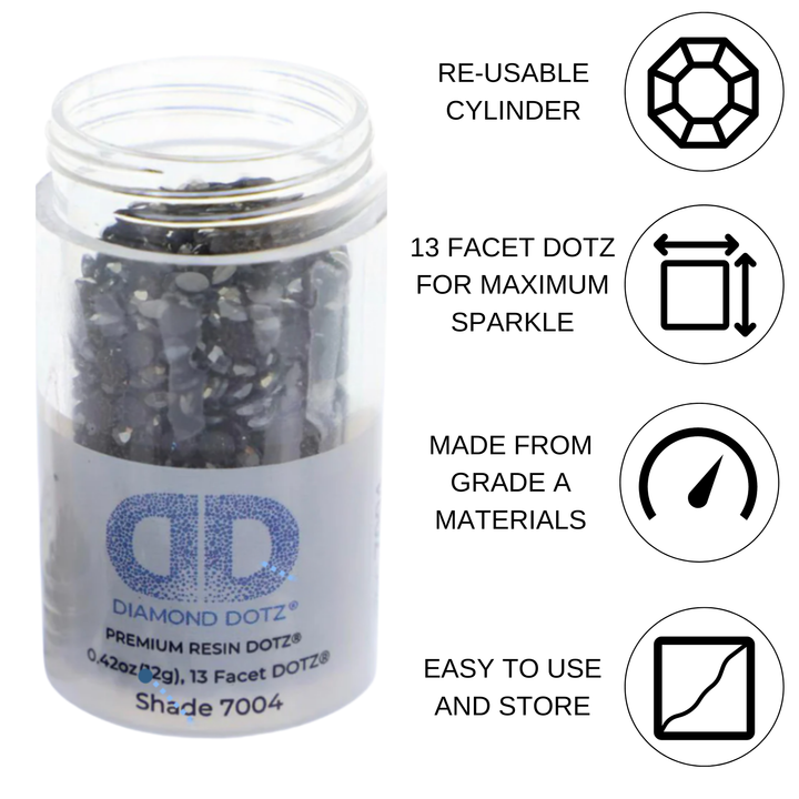 Diamond Dotz 2.8MM 12G DOTZ Cylinder - PEWTER METALLIC
