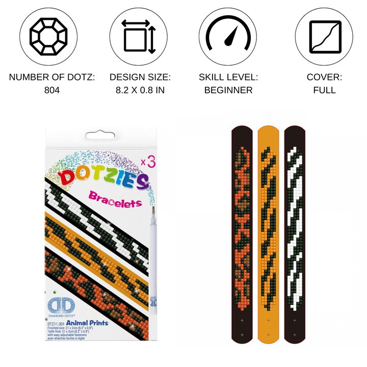 Diamond Dotz Animal Prints Bracelets Kit