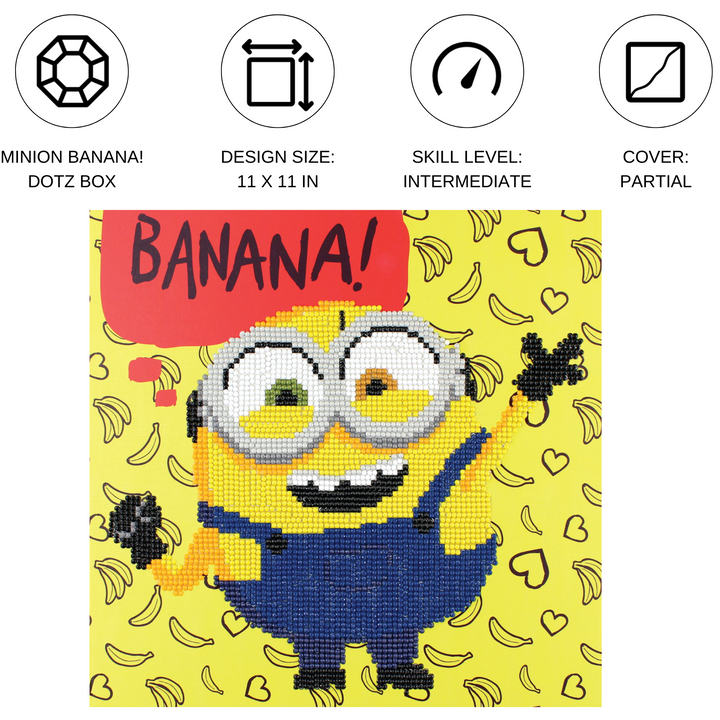 Diamond Dotz Minion Banana! - 11 x 11 in