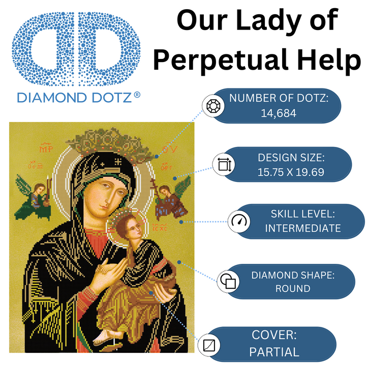 Diamond Dotz Our Lady of Perpetual Help - 15.75 x 19.69 in