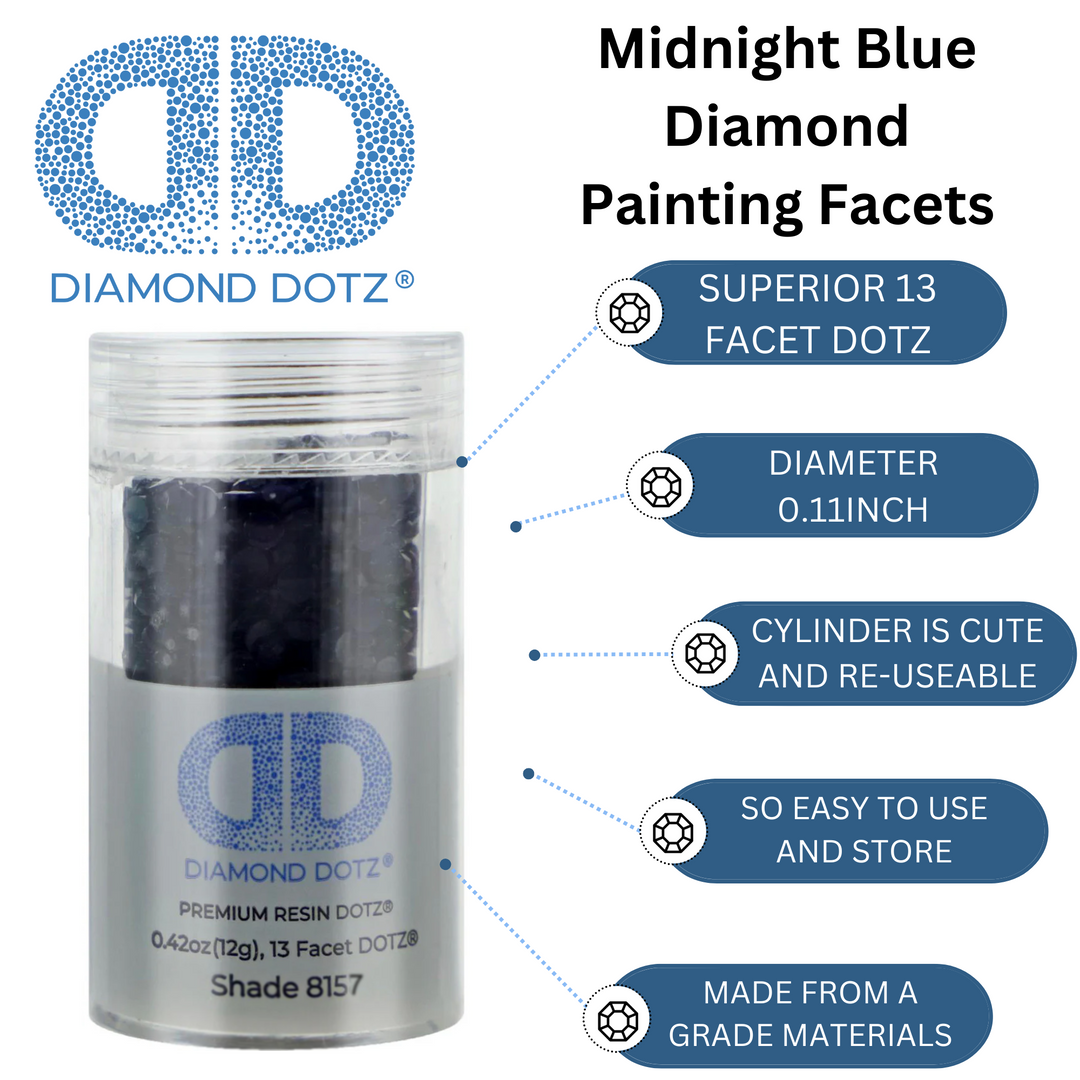 Diamond Dotz 2.8MM 12G DOTZ Cylinder - Midnight Blue