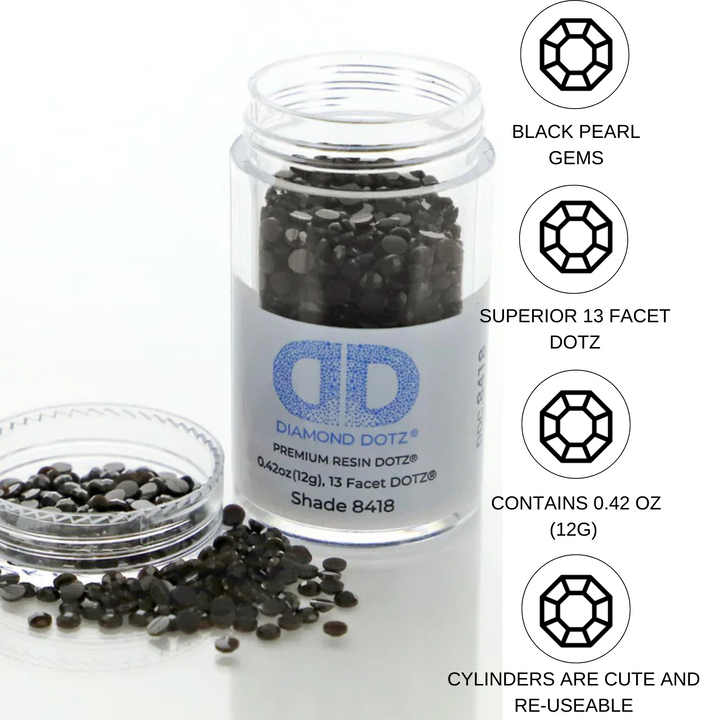 Diamond Dotz 2.8MM 12G DOTZ Cylinder - Black Pearl