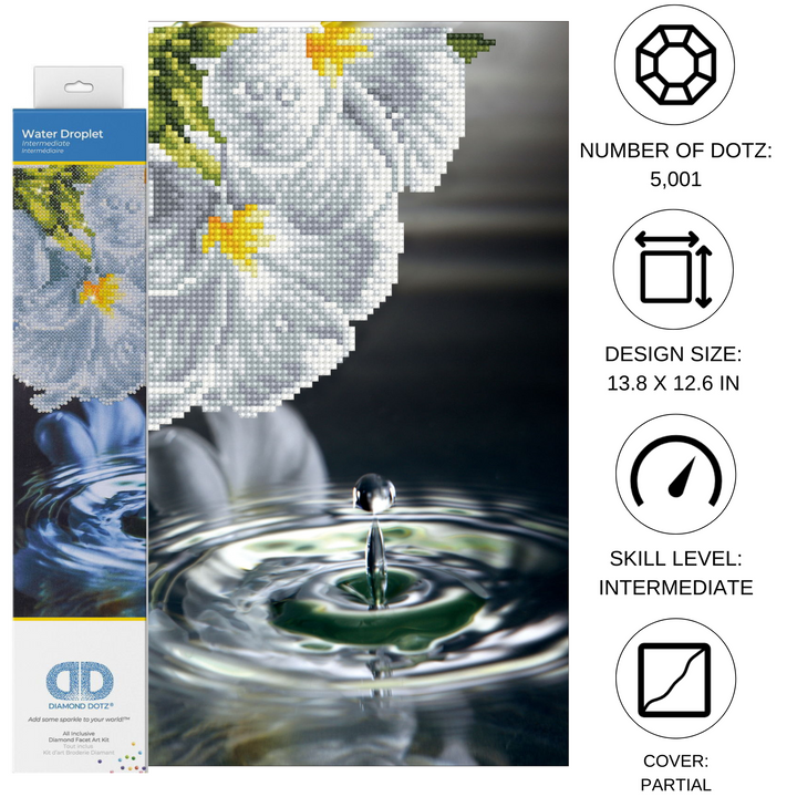 Diamond Dotz Water Droplet - 12.6 x 13.8 in