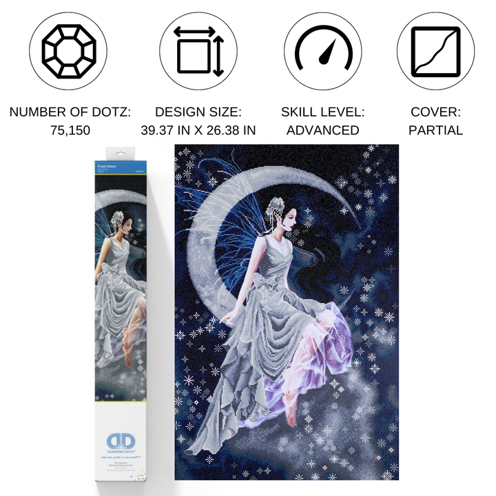 Diamond Dotz Frost Moon - 26.38 x 39.37 in