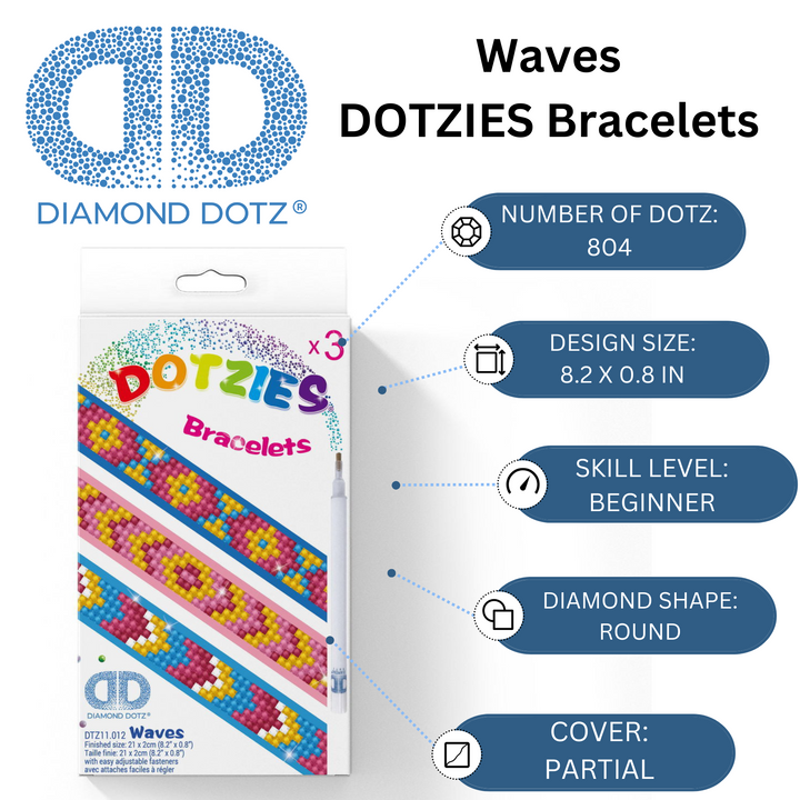 Diamond Dotz Waves Bracelets Kit