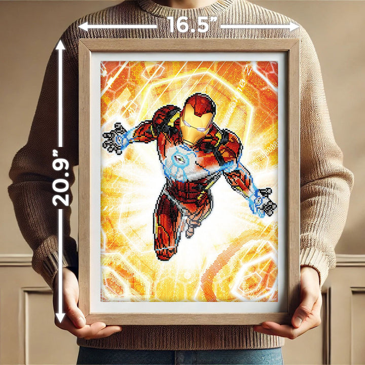 Diamond Dotz Marvel  Iron Man Blast Off - 16.5 x 20.9 in