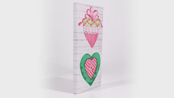 Diamond Dotz Country Hearts - 7.8 x 15.6 in