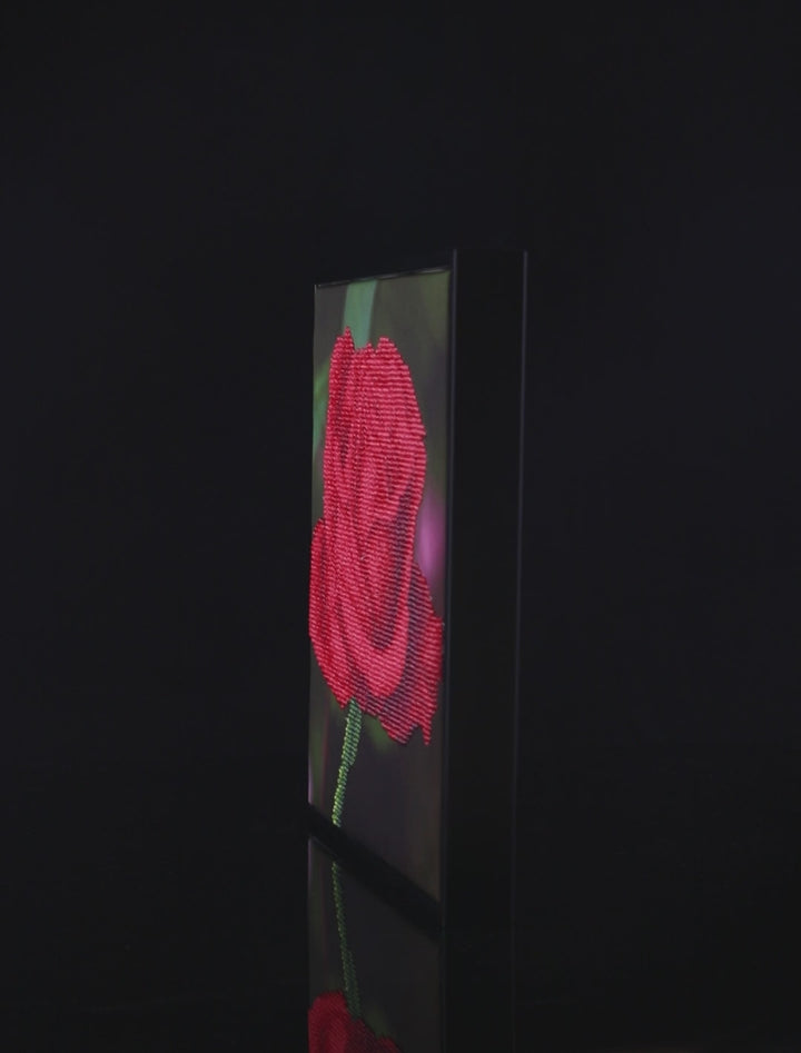 Diamond Dotz Rose Bud - 12 x 12 in