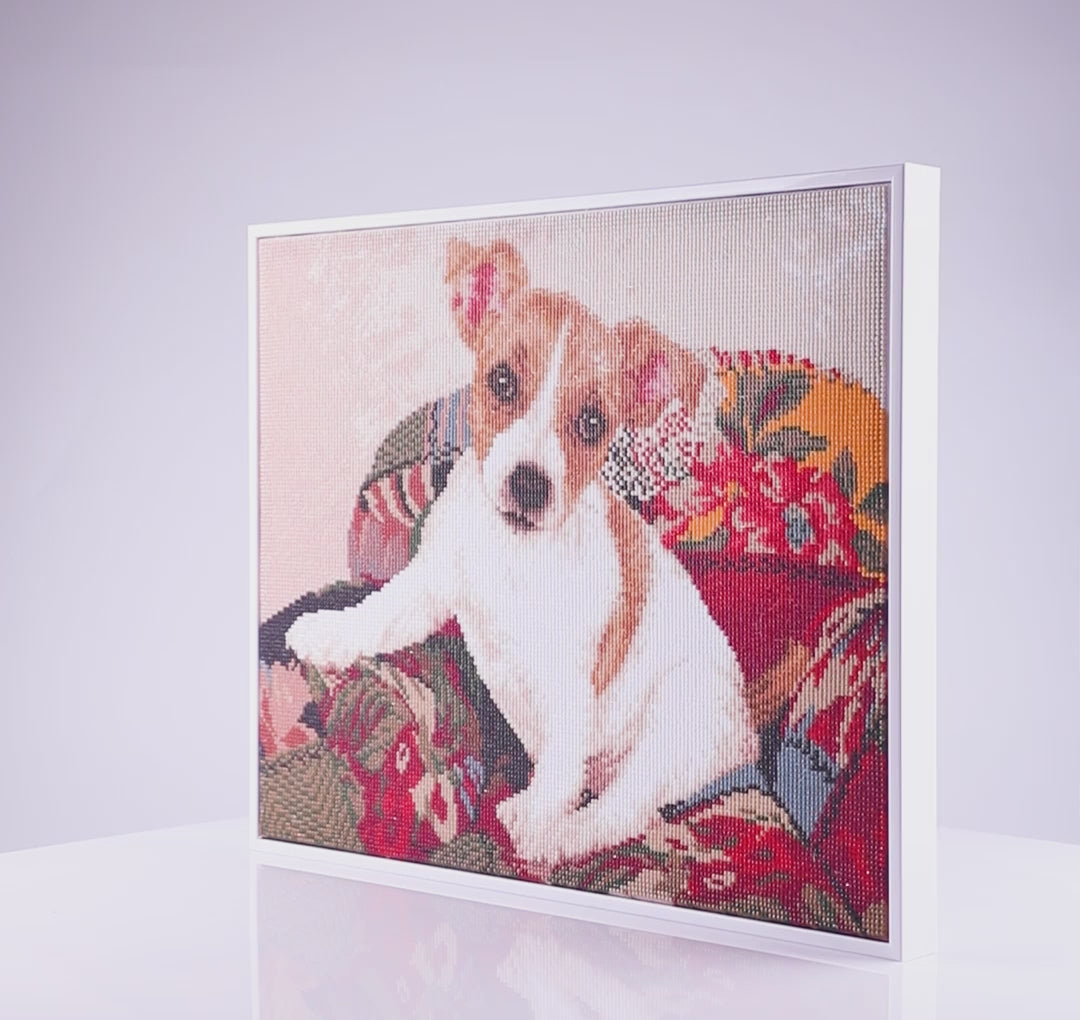 Diamond Dotz Patchwork Pup - 15.94 x 19.88 in