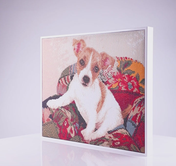 Diamond Dotz Patchwork Pup - 15.94 x 19.88 in