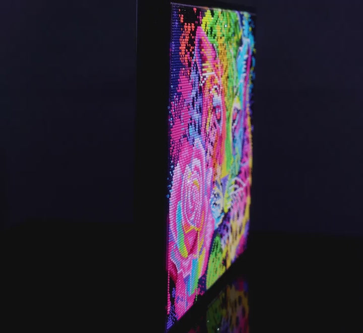 Diamond Dotz Neon Rainbow Leopard - 13.7 x 17.6 in