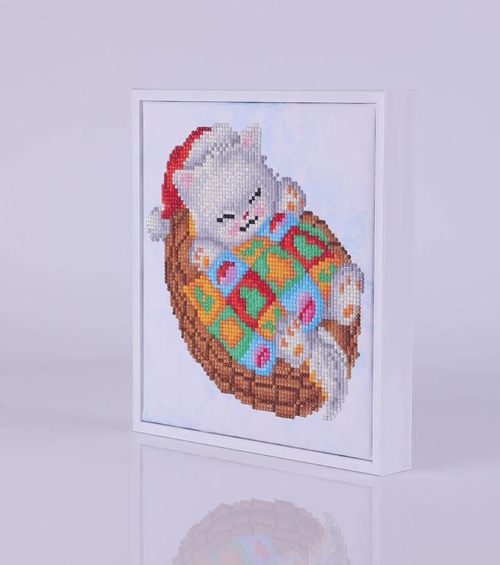 Diamond Dotz Snug Christmas Kitty - 9.8 x 9 in