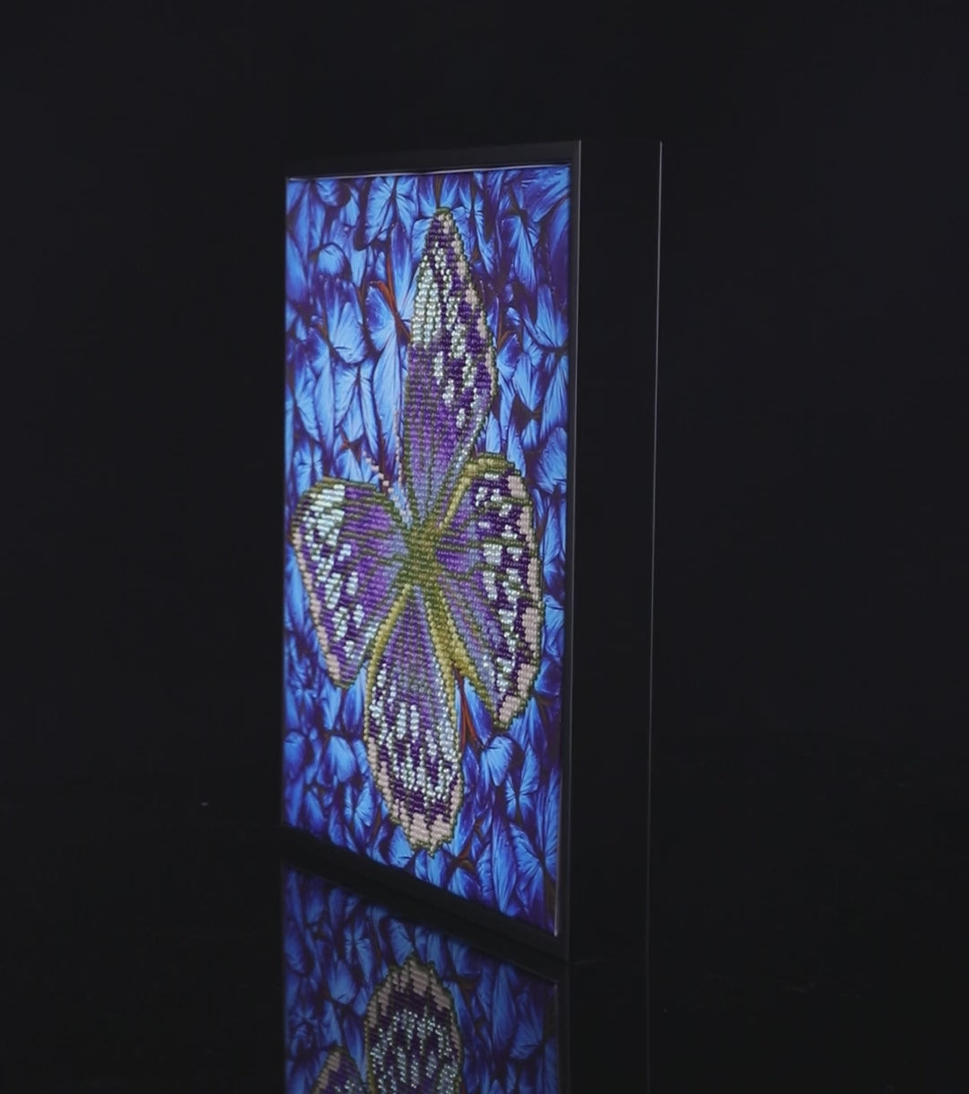 Diamond Dotz Flutterby Silver - 12 x 12 in