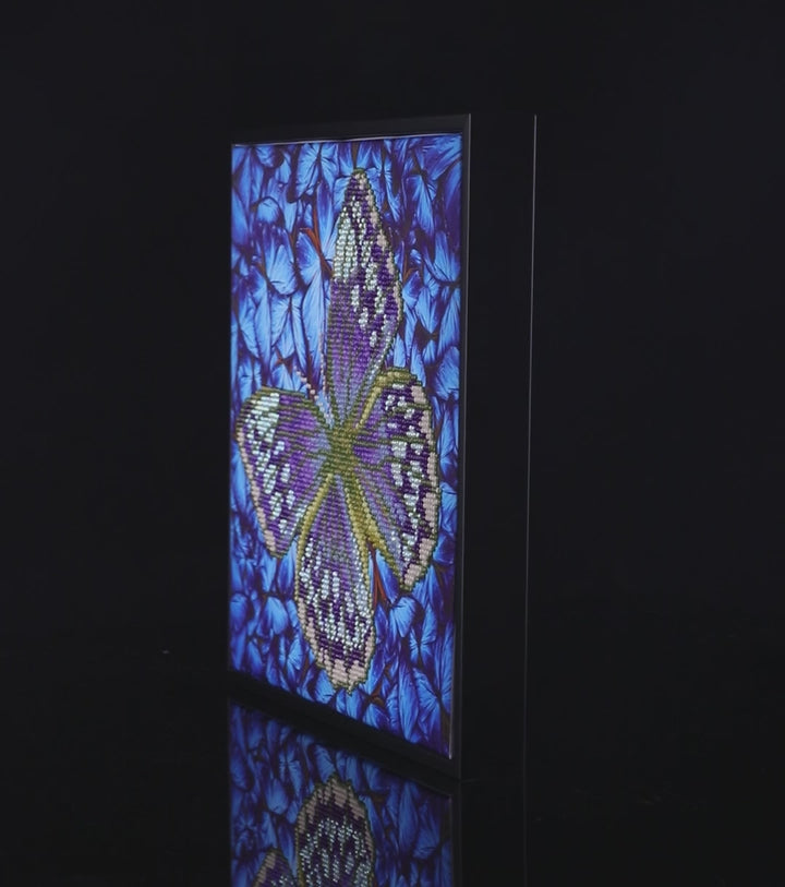 Diamond Dotz Flutterby Silver - 12 x 12 in
