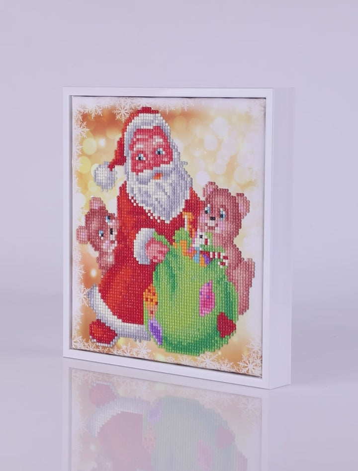 Diamond Dotz Santa & Teddies - 9.8 x 9 in