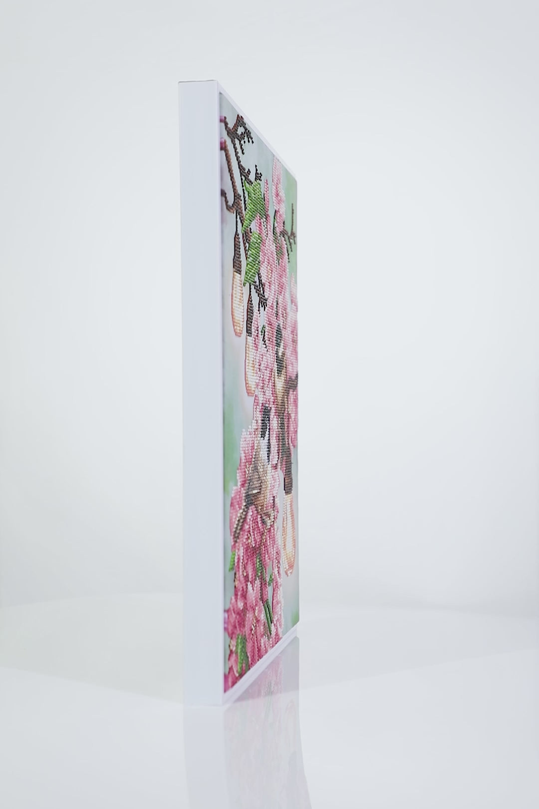 Diamond Dotz Cherry Blossoms & Chickadees - 20 x 16 in