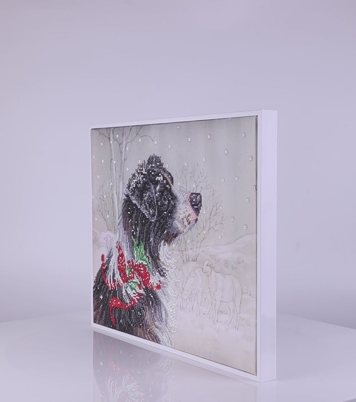 Diamond Dotz Christmas Collie - 16 x 19 in