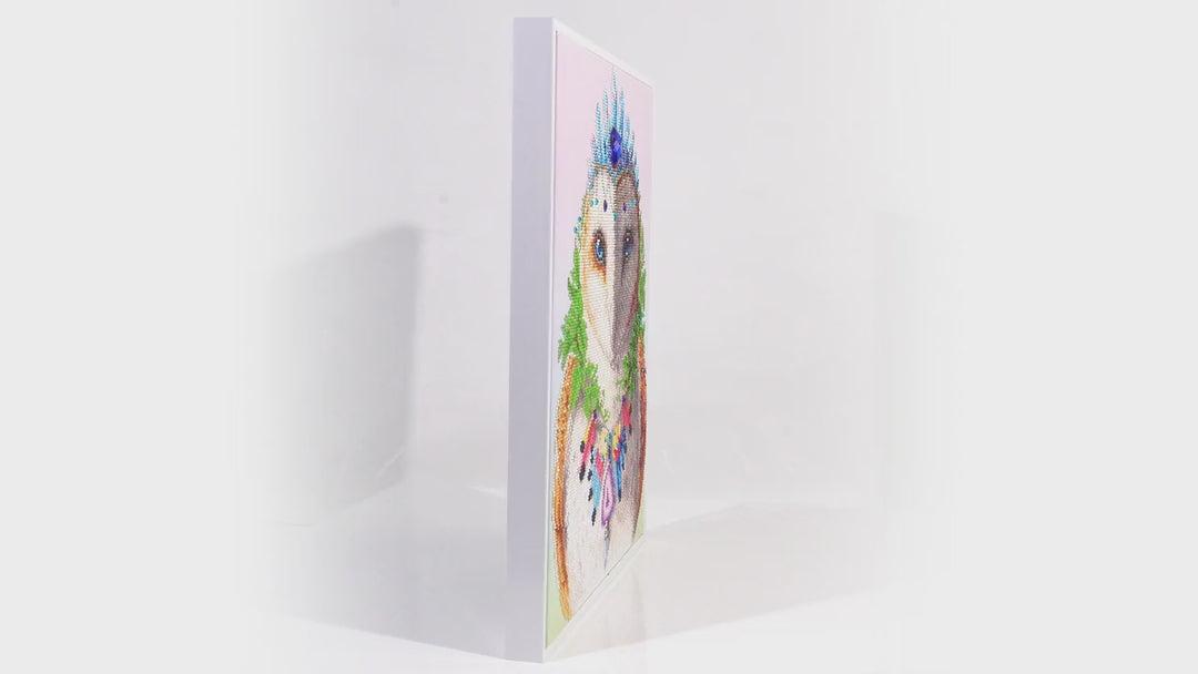 Diamond Dotz Bohemian Owl - 20.1 x 16.1 in
