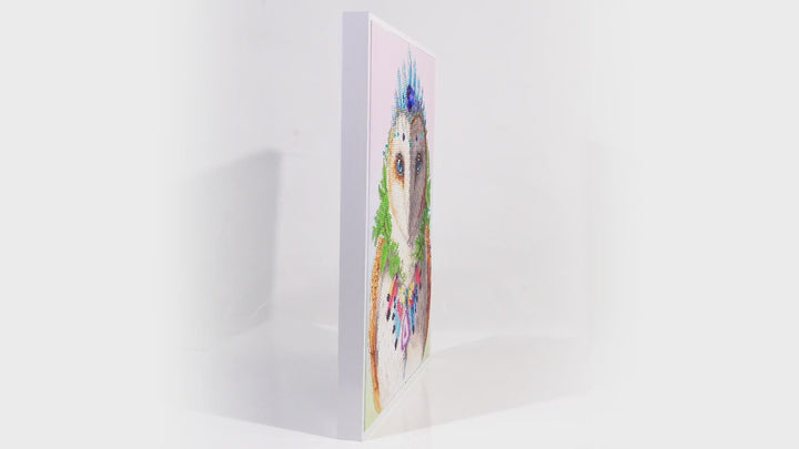 Diamond Dotz Bohemian Owl - 20.1 x 16.1 in