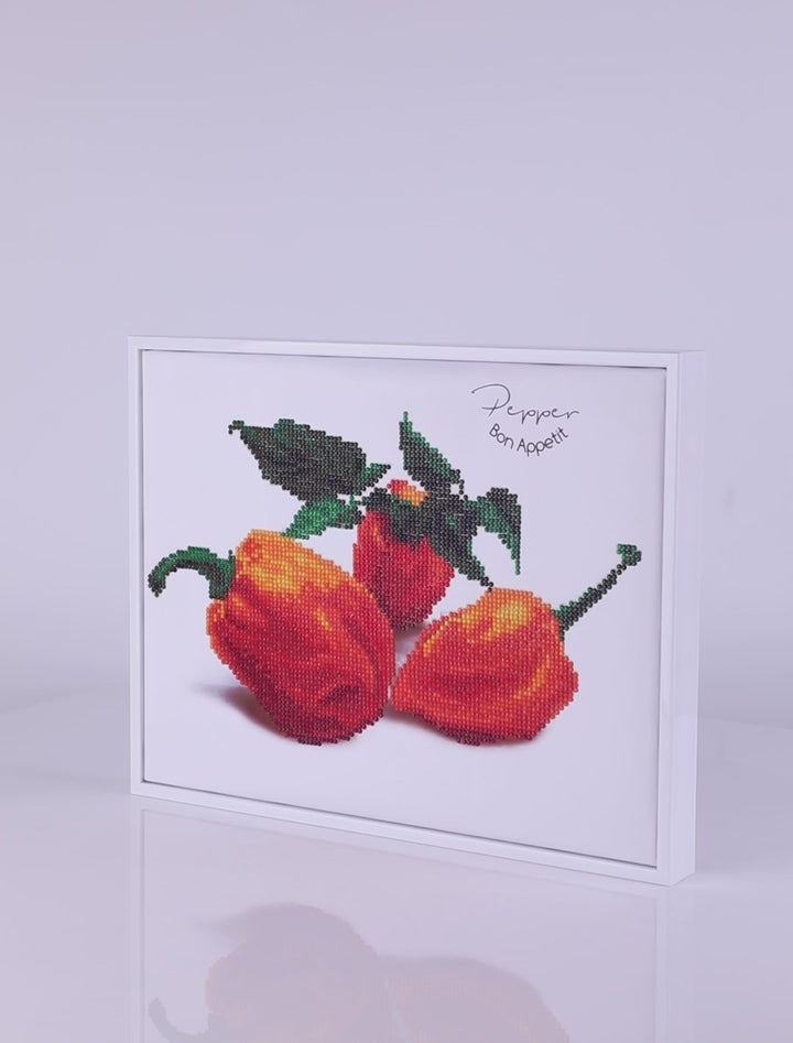 Diamond Dotz Pepper Bon Appetit - 12 x 12 in