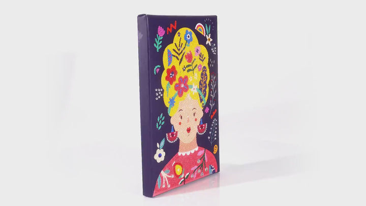 Diamond Dotz Floral Girl - 7.9 x 11.8 in
