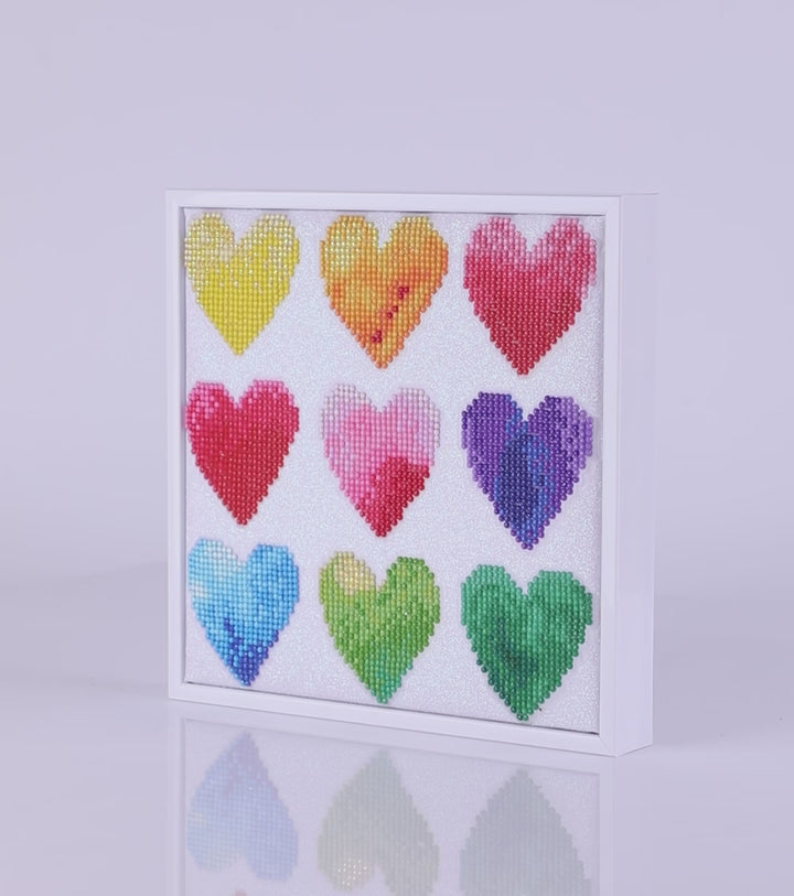 Diamond Dotz Love Rainbow - 9.1 x 9.1 in